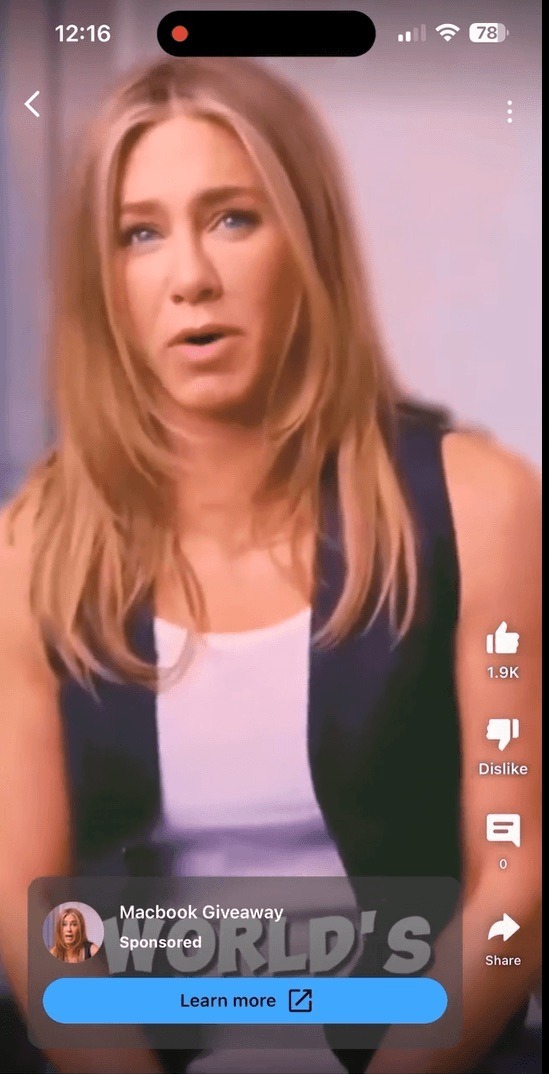 ¿Y por qué Jennifer Aniston no regalaría una MacBook?