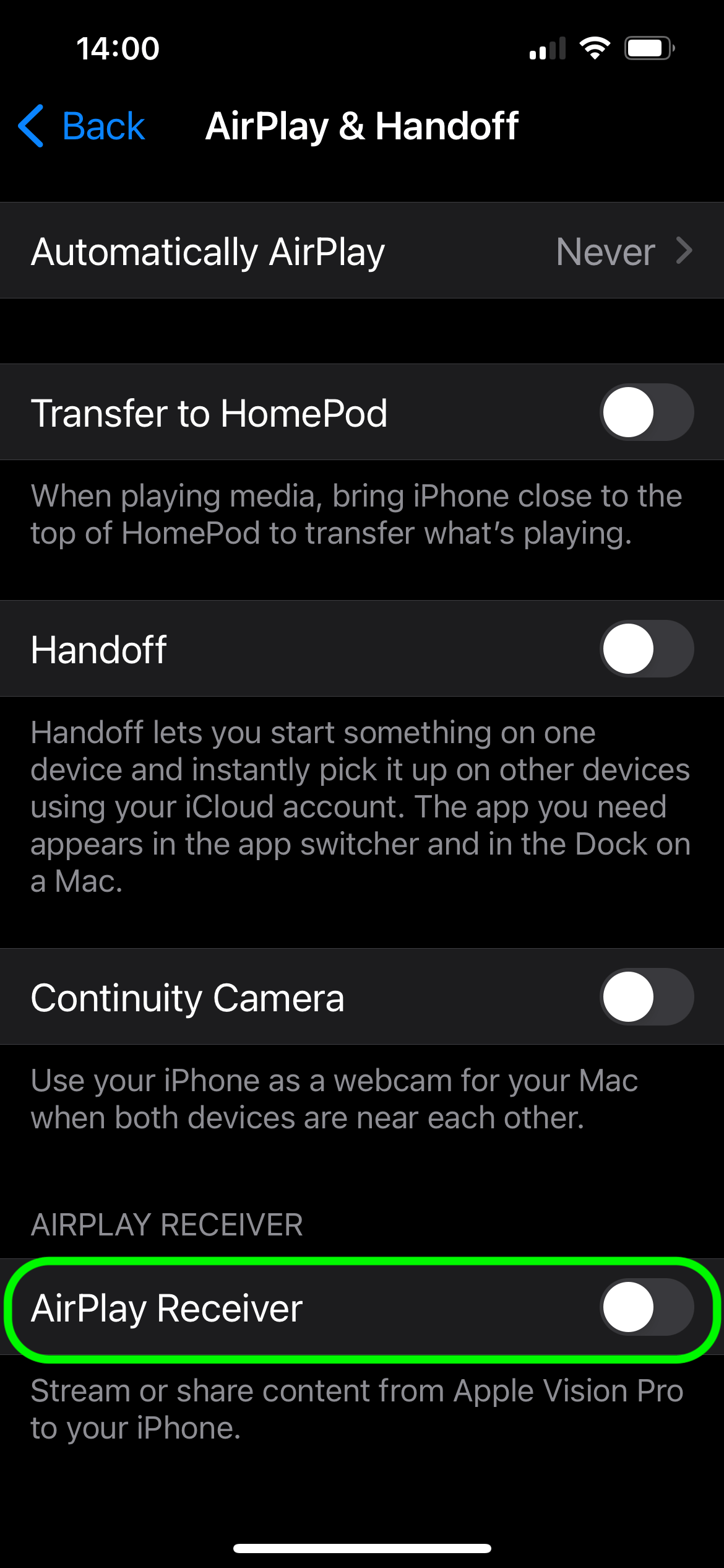 Configuración de AirPlay en iOS para protegerse contra ataques AirBorne