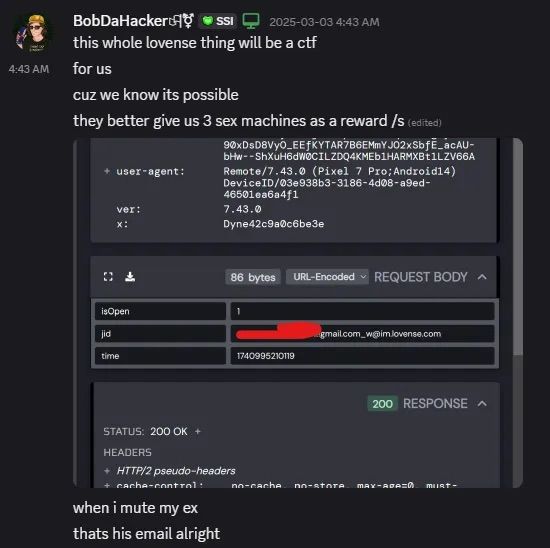 Vulnerabilidad de la API de Lovense que expone los correos electrónicos de los usuarios