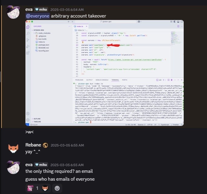 Segunda vulnerabilidad: apropiación de cuentas con solo una dirección de correo electrónico