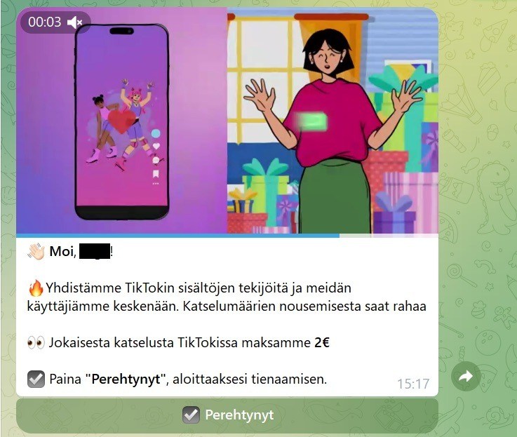 Las víctimas "ganan" dos euros por cada visualización de vídeo