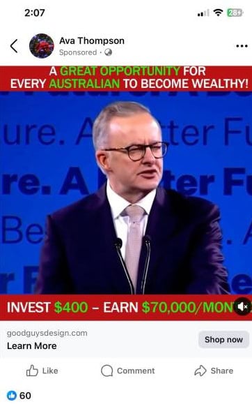 Un falso primer ministro australiano anuncia oportunidades de inversión